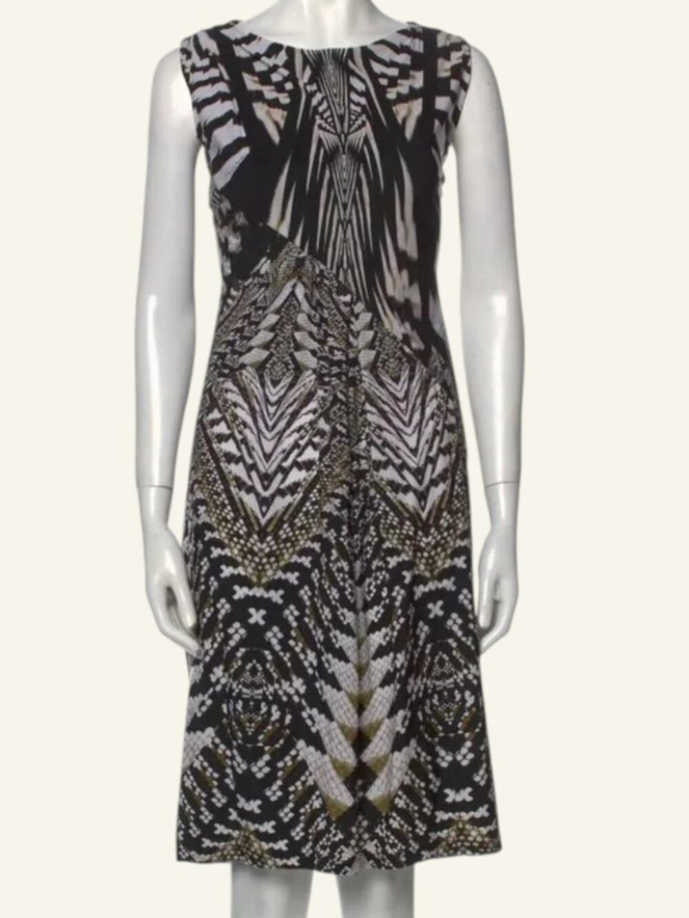 Roberto Cavalli Printed Midi Length Dress